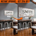 Upgrade Your 'Rustic Family Antler' (Style 1) Canvas To 24x48 Inches