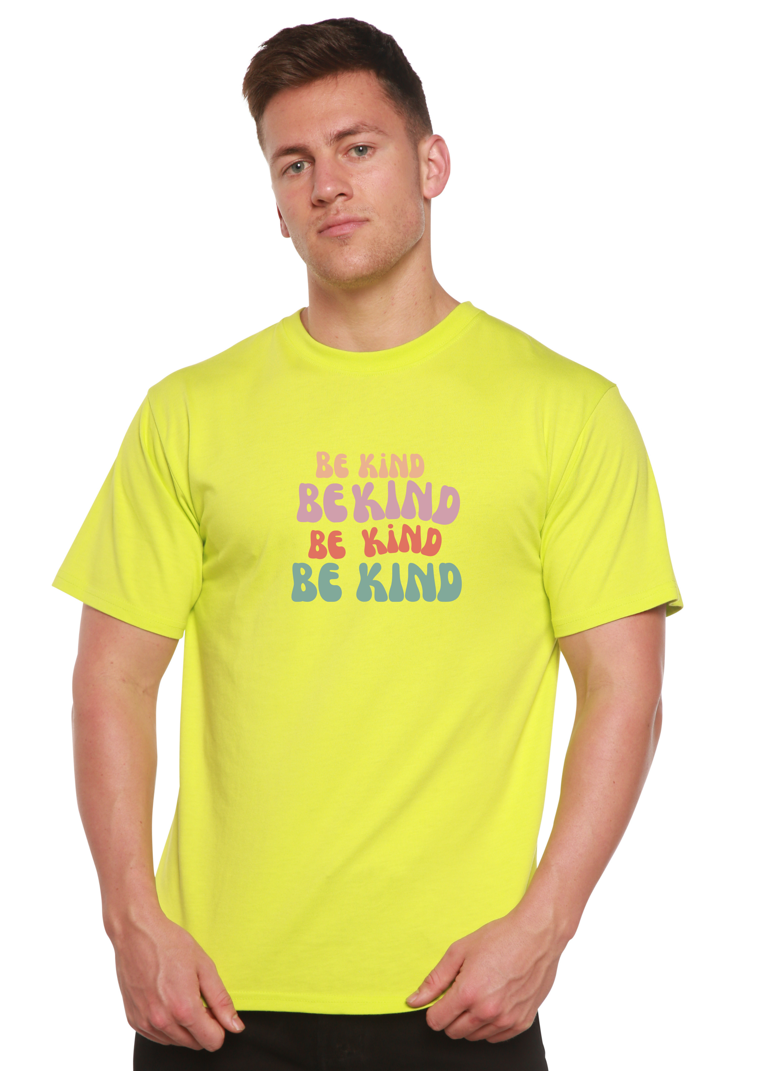 Be Kind Men's Bamboo Viscose/Organic Cotton Short Sleeve Graphic T-Shirt