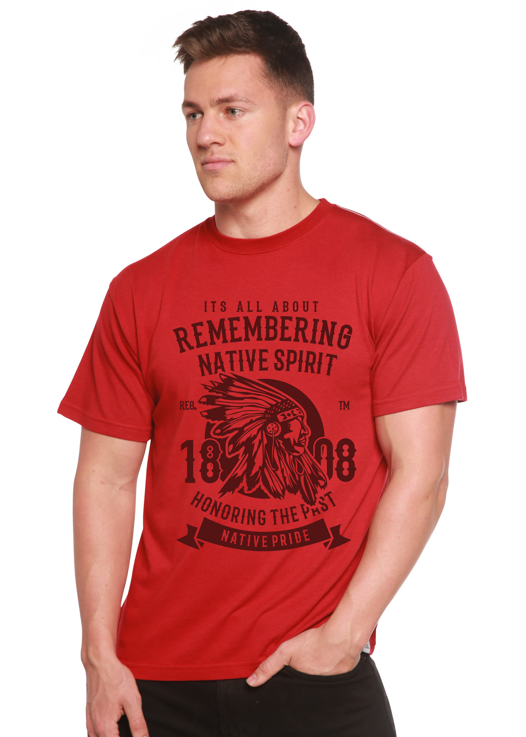 Remembering Spun Bamboo® Men's Bamboo Viscose/Organic Cotton Short Sleeve Graphic T-Shirt