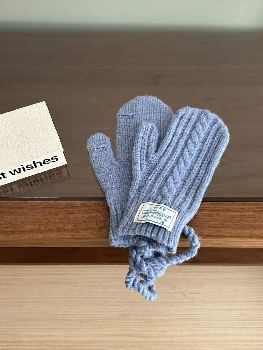Cable Knit Warm Gloves