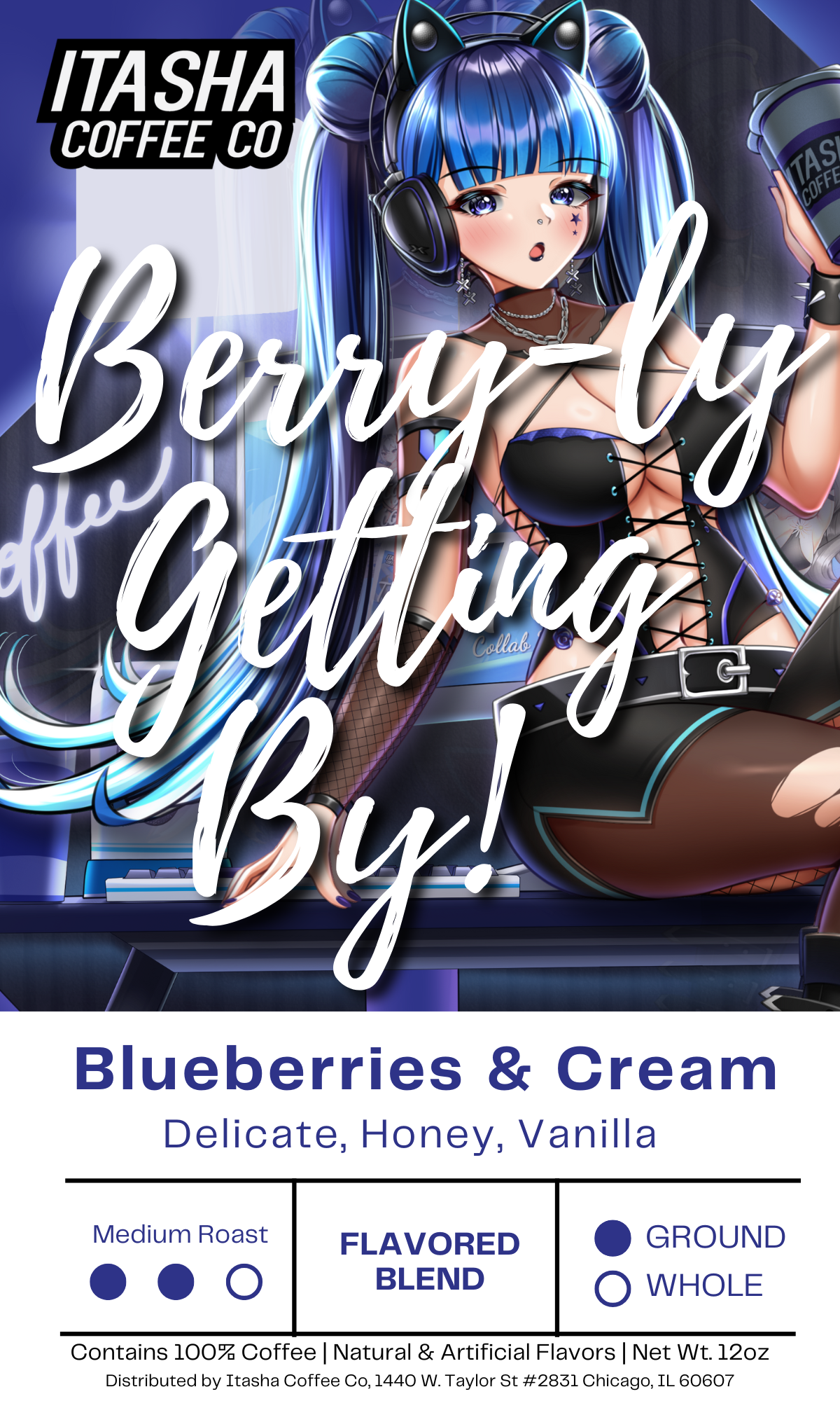 Berry-ly Getting By! - Blueberries and Cream