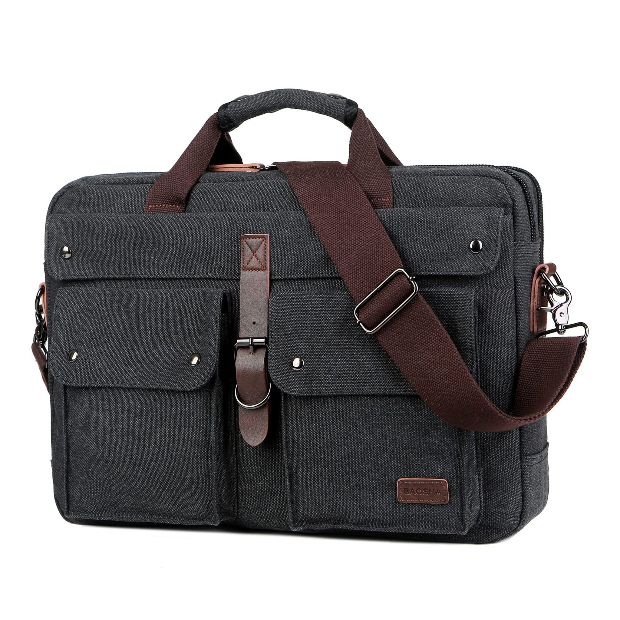 Men's Canvas Messenger Bag – Professional Laptop Carry