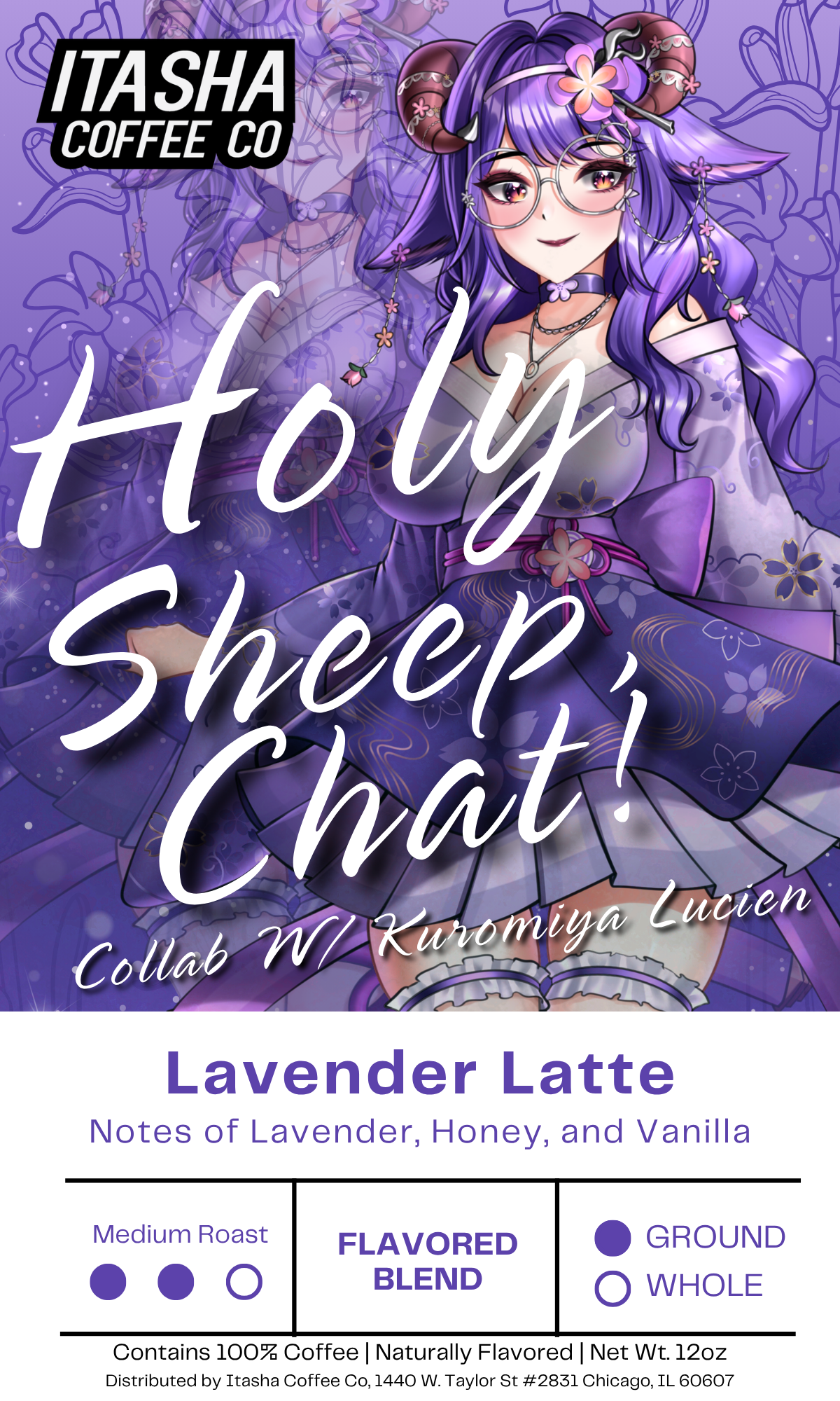 Holy Sheep, Chat! - Lavender Latte - Collab with KuromiyaLucien! - Redesigned!