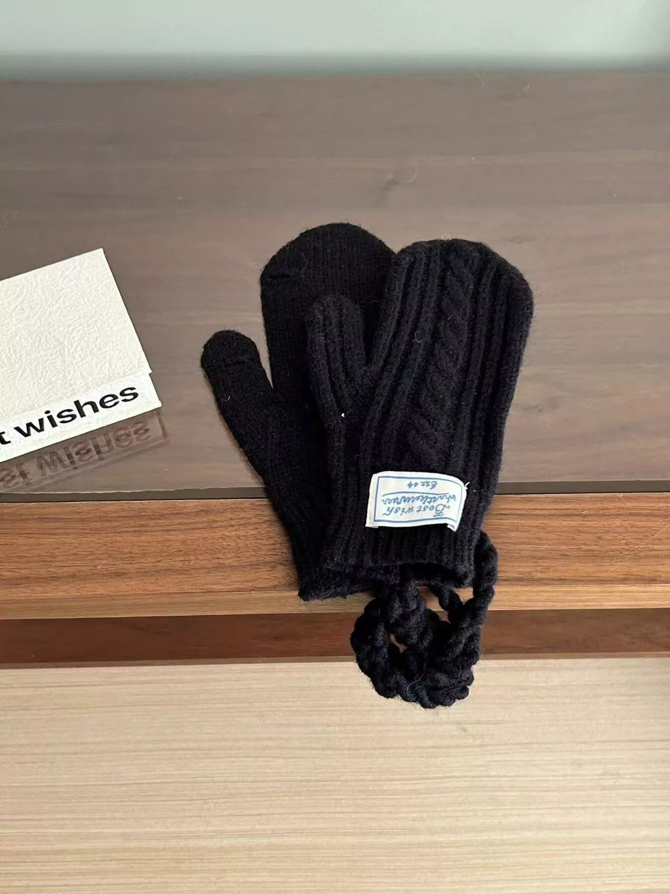Cable Knit Warm Gloves