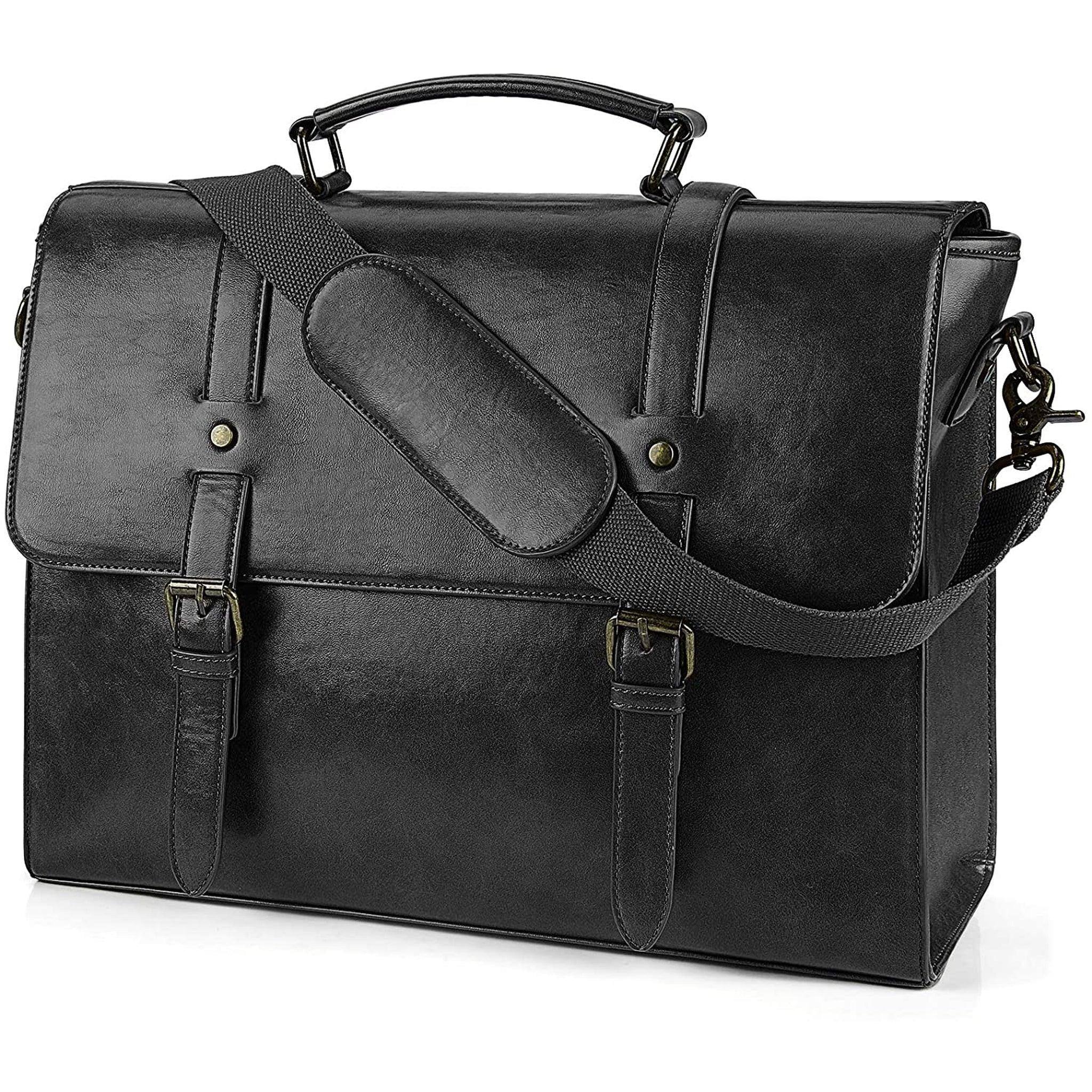 Men's Leather Messenger Bag – Professional Laptop Carry