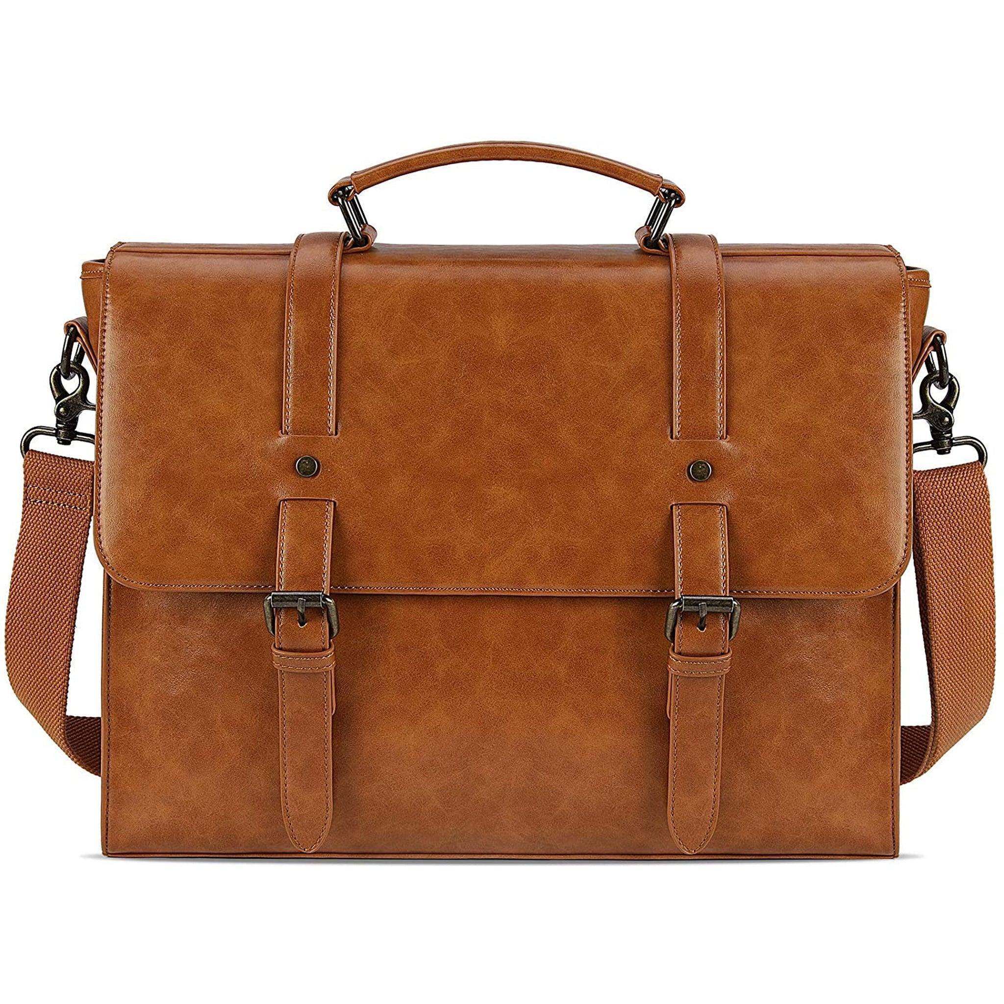 Men's Leather Messenger Bag – Professional Laptop Carry