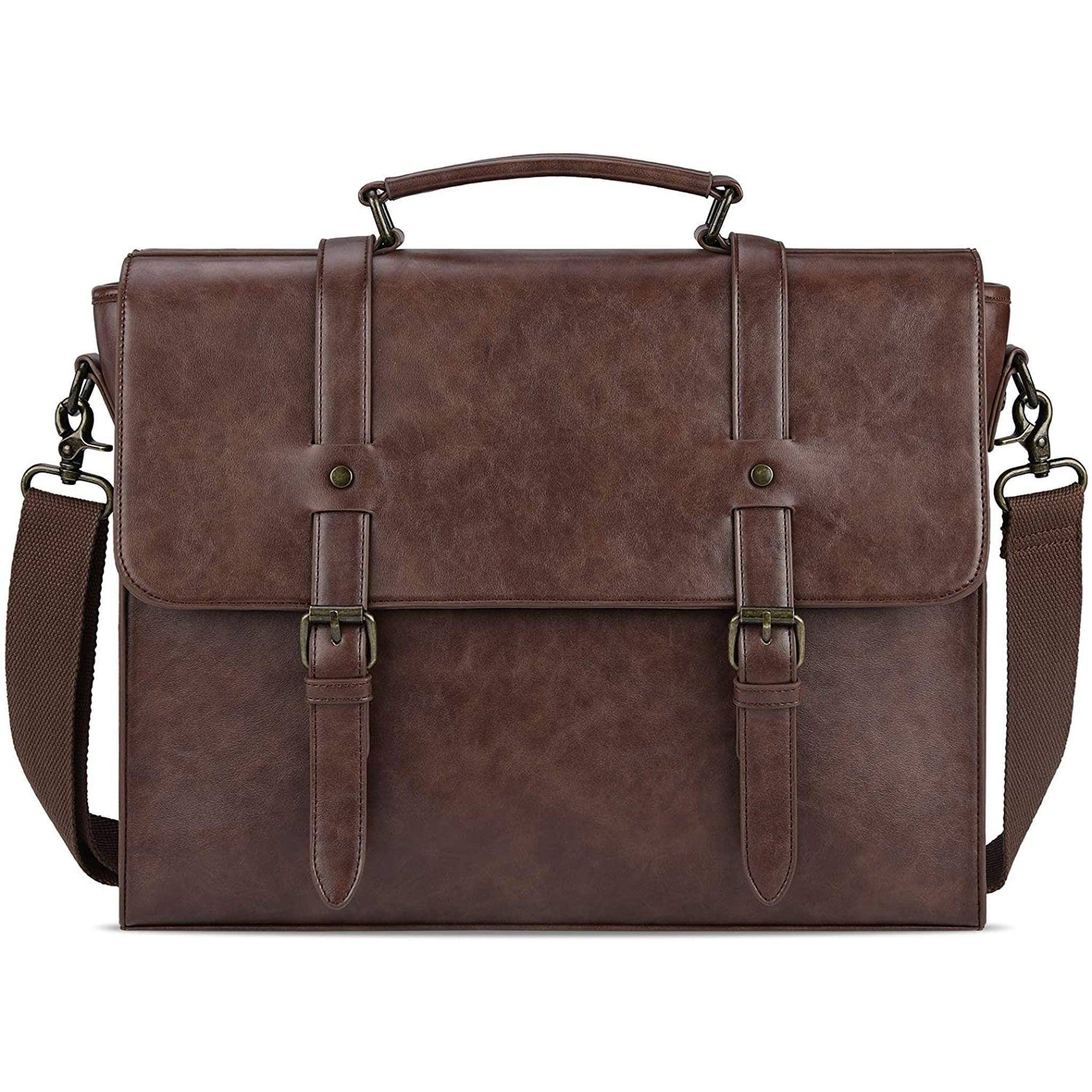 Men's Leather Messenger Bag – Professional Laptop Carry