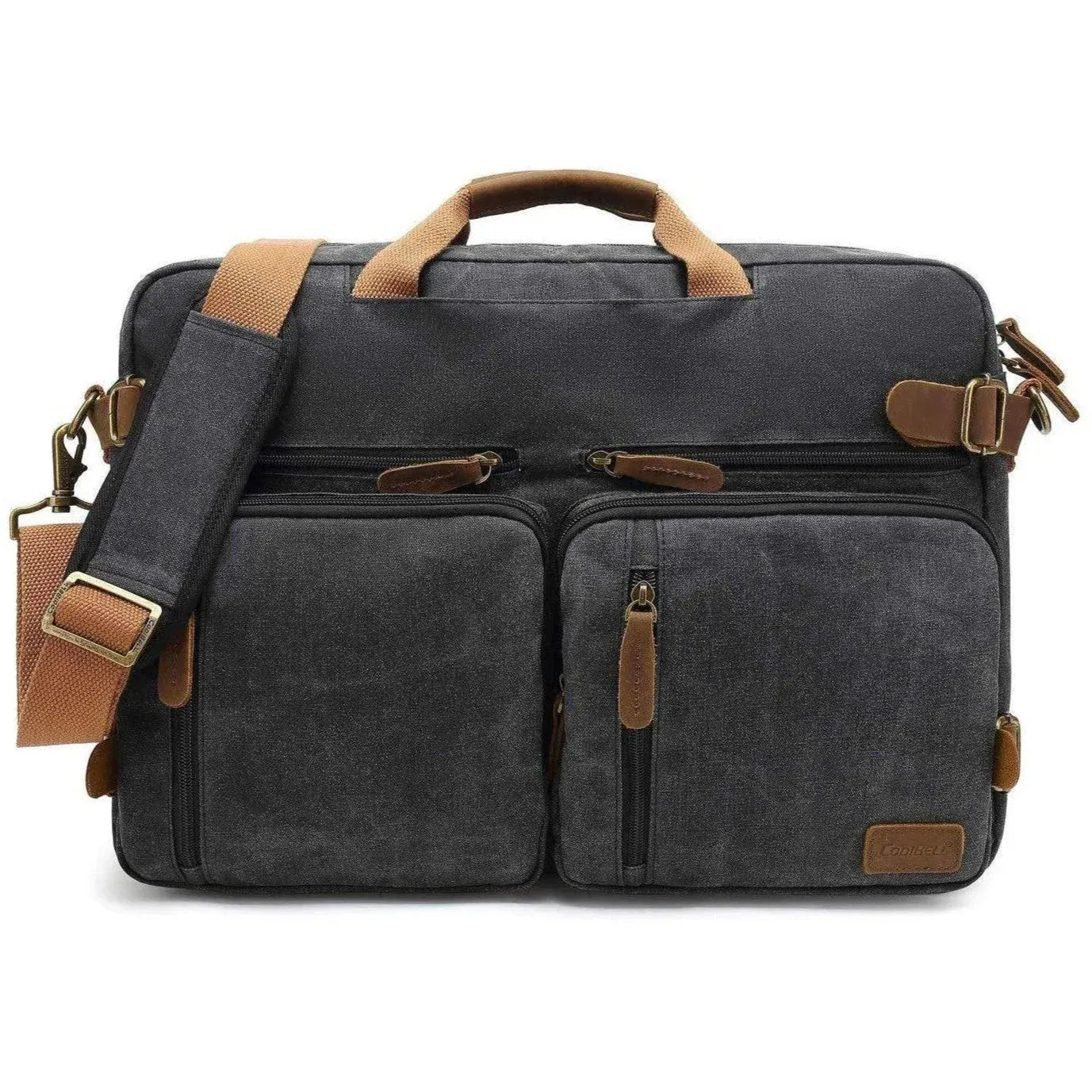 Men's Canvas Messenger Bag – Convertible Work Carry