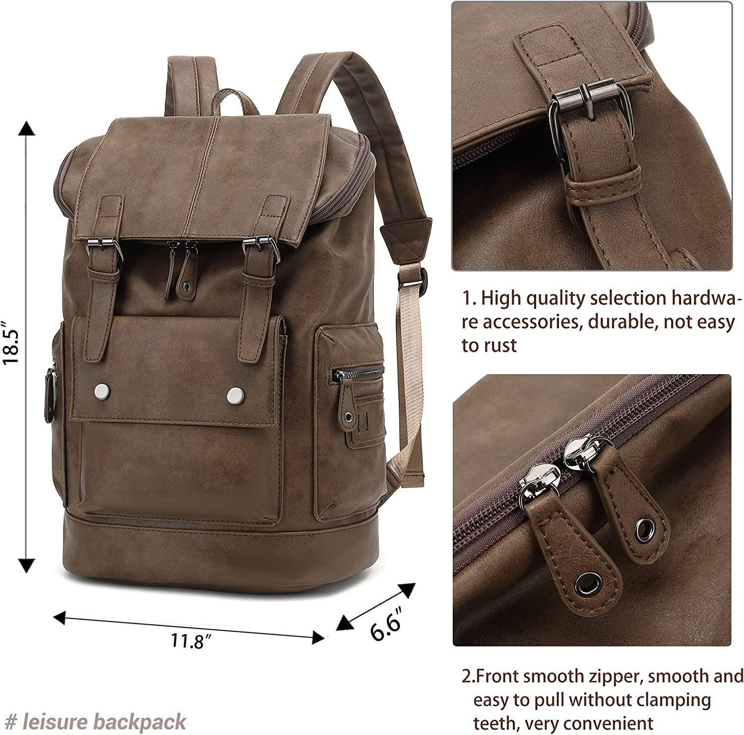 Men's Leather Backpack – Executive Commuter Carry