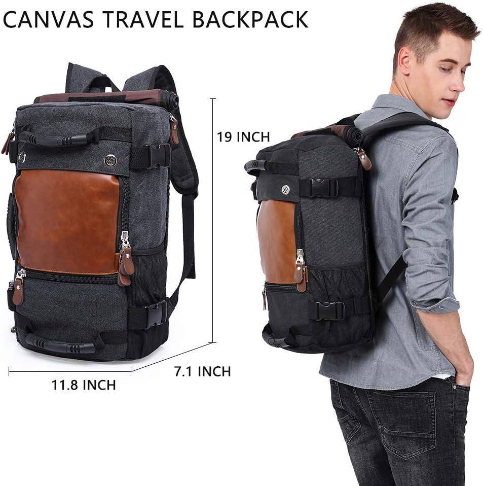 Men's Canvas Backpack – Convertible Work Carry