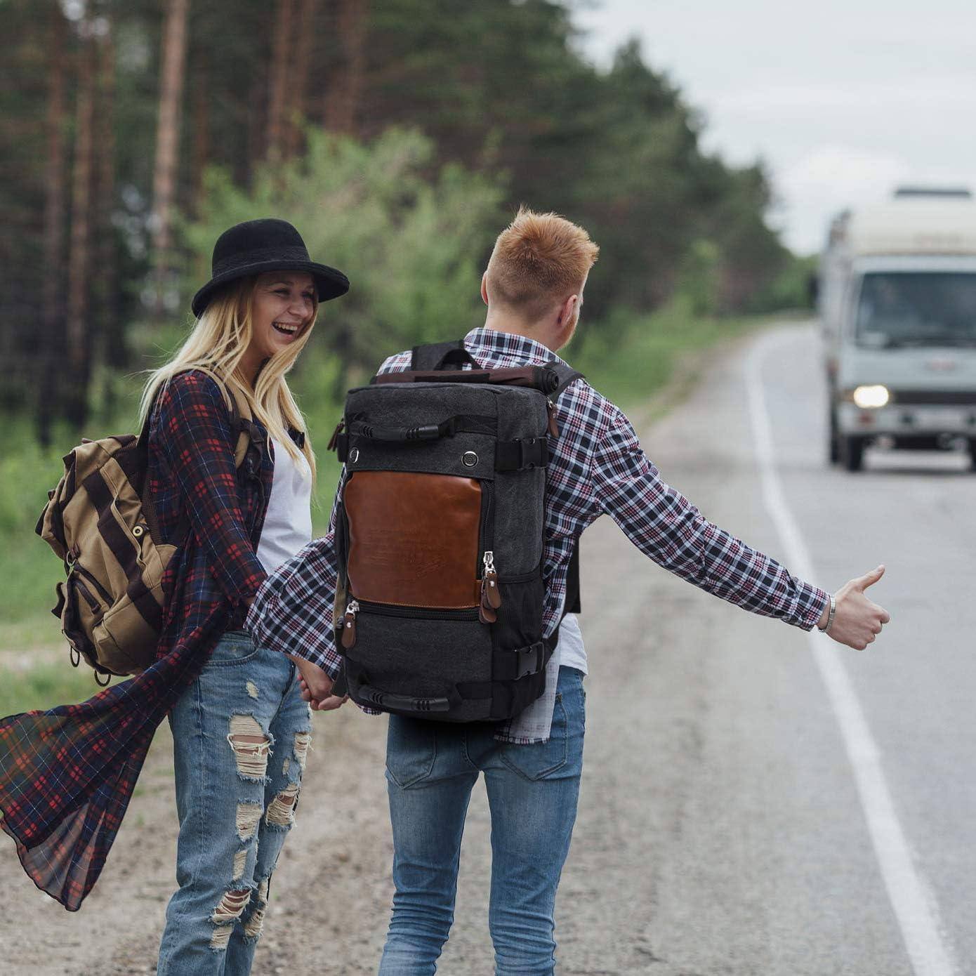 Men's Canvas Backpack – Convertible Work Carry