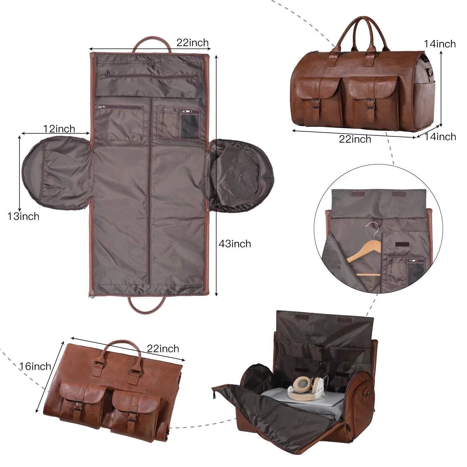 Men's Full-Grain Leather Duffel Bag – Refined Daily Carry