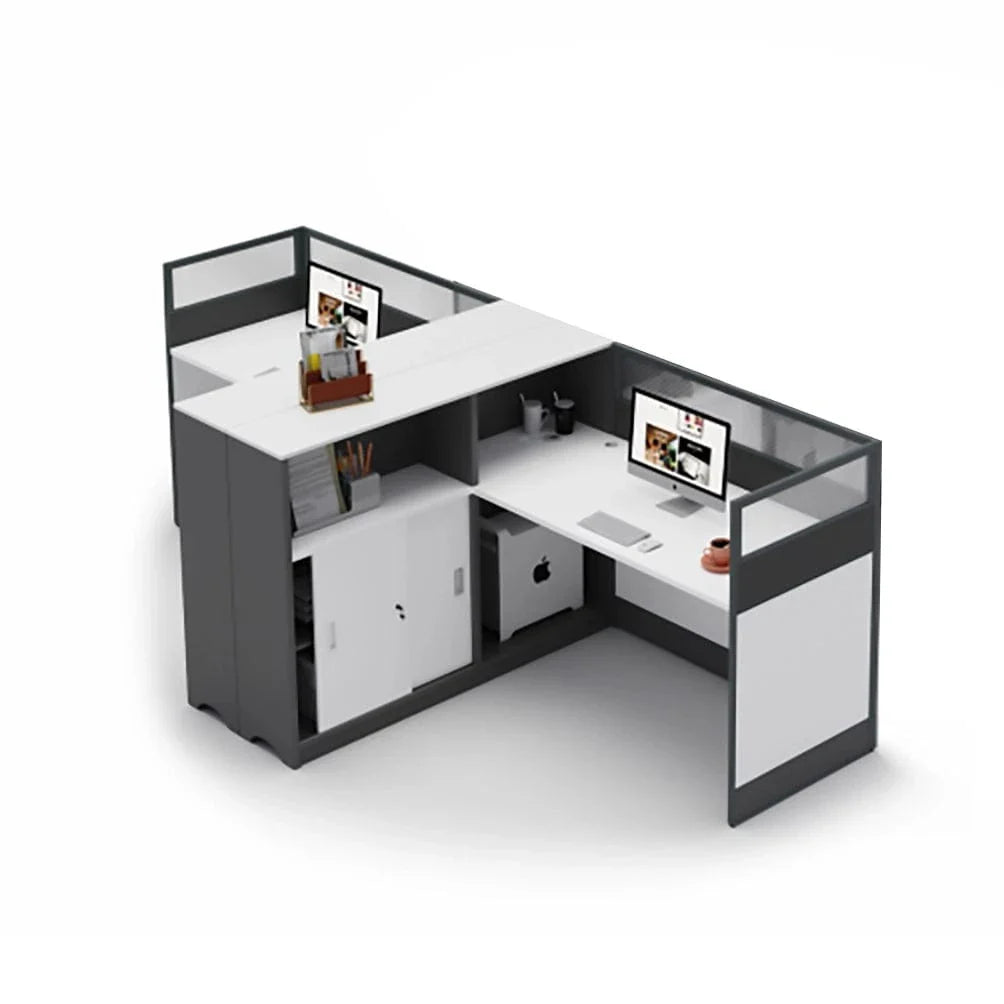 Norven · L-Shaped Cubicle Office Workstation