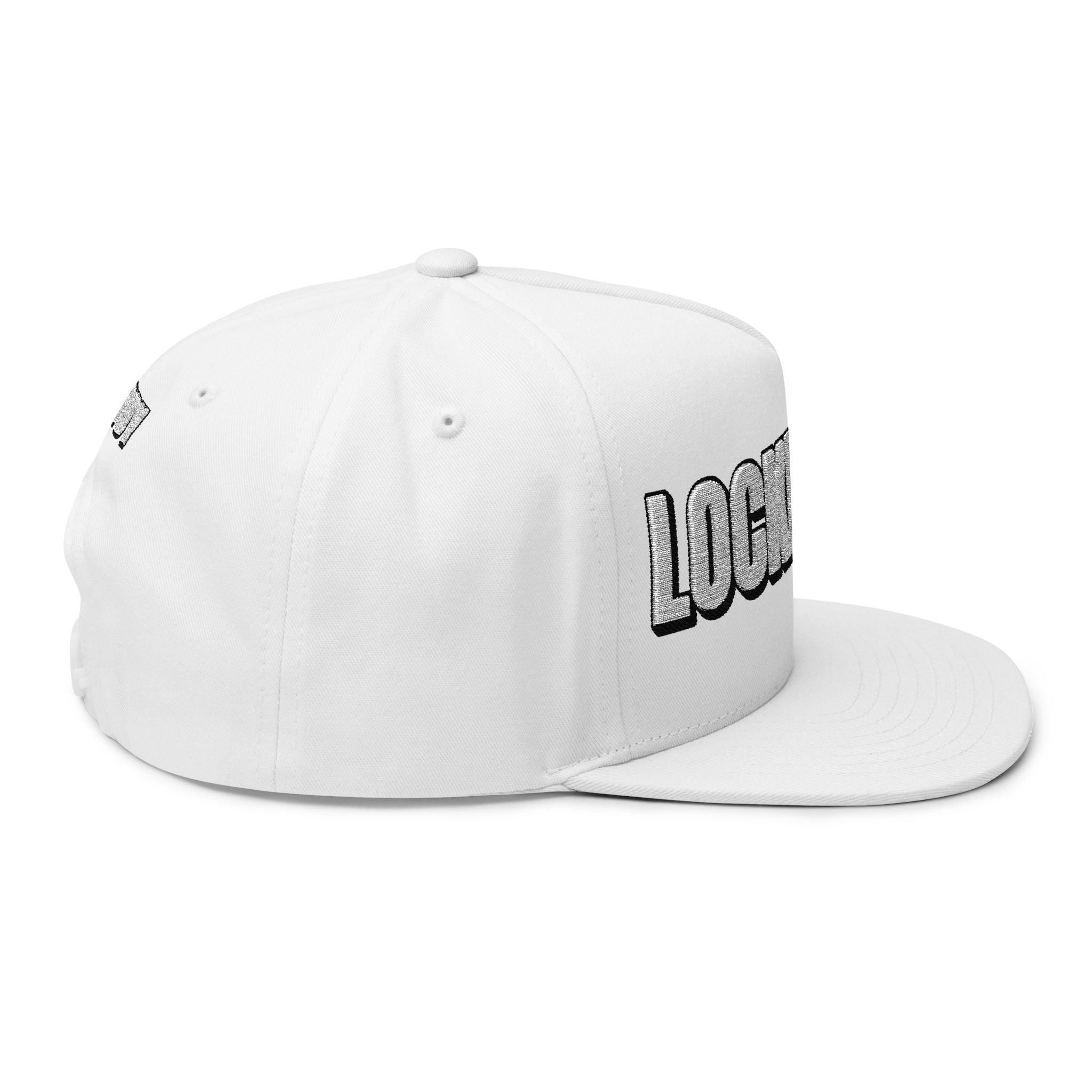 INTO: LOCKEDBOY Embroidered Flat Bill Cap – Chastity Kink Hat for Proud Subs