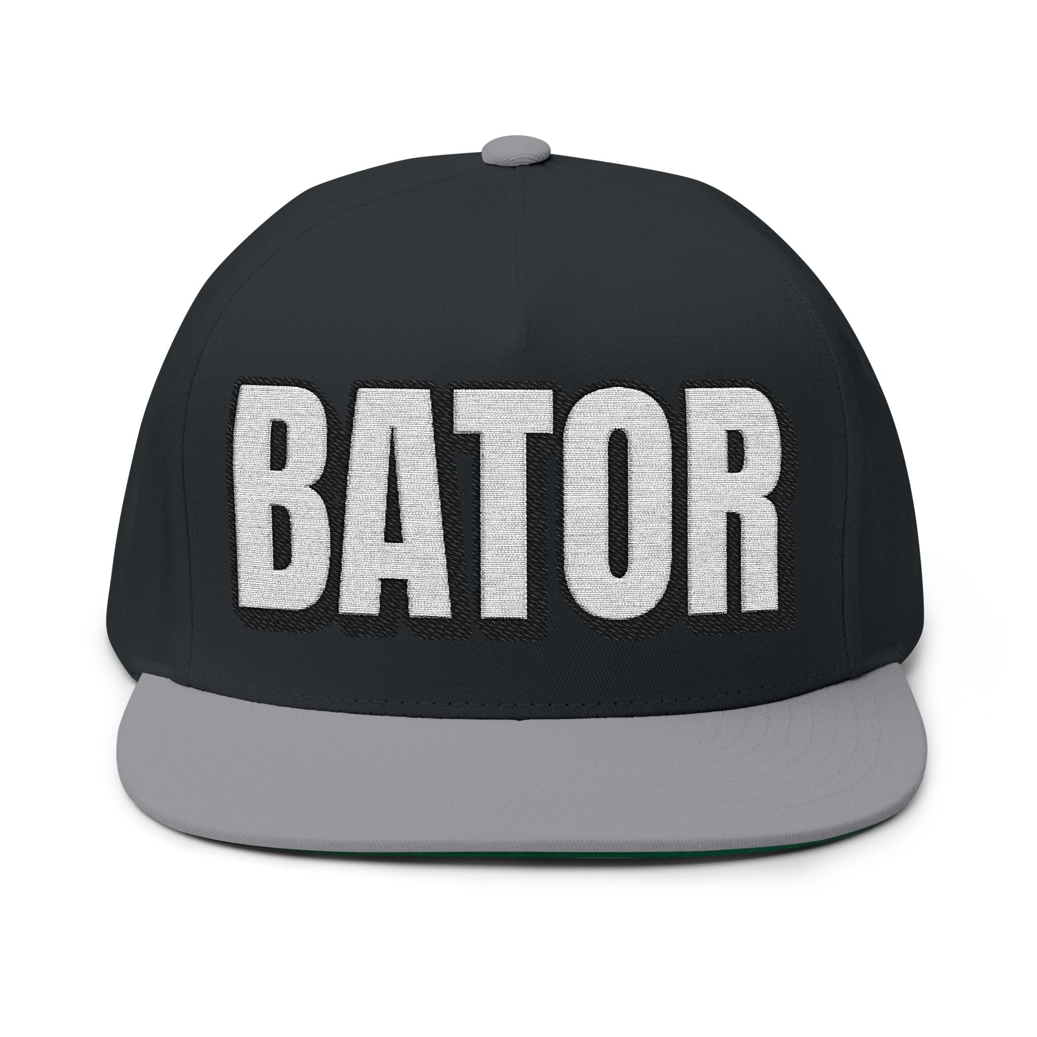 INTO: BATOR Embroidered Flat Bill Cap – Kink Hat for Edgers, Strokers & Masturbation Enthusiasts