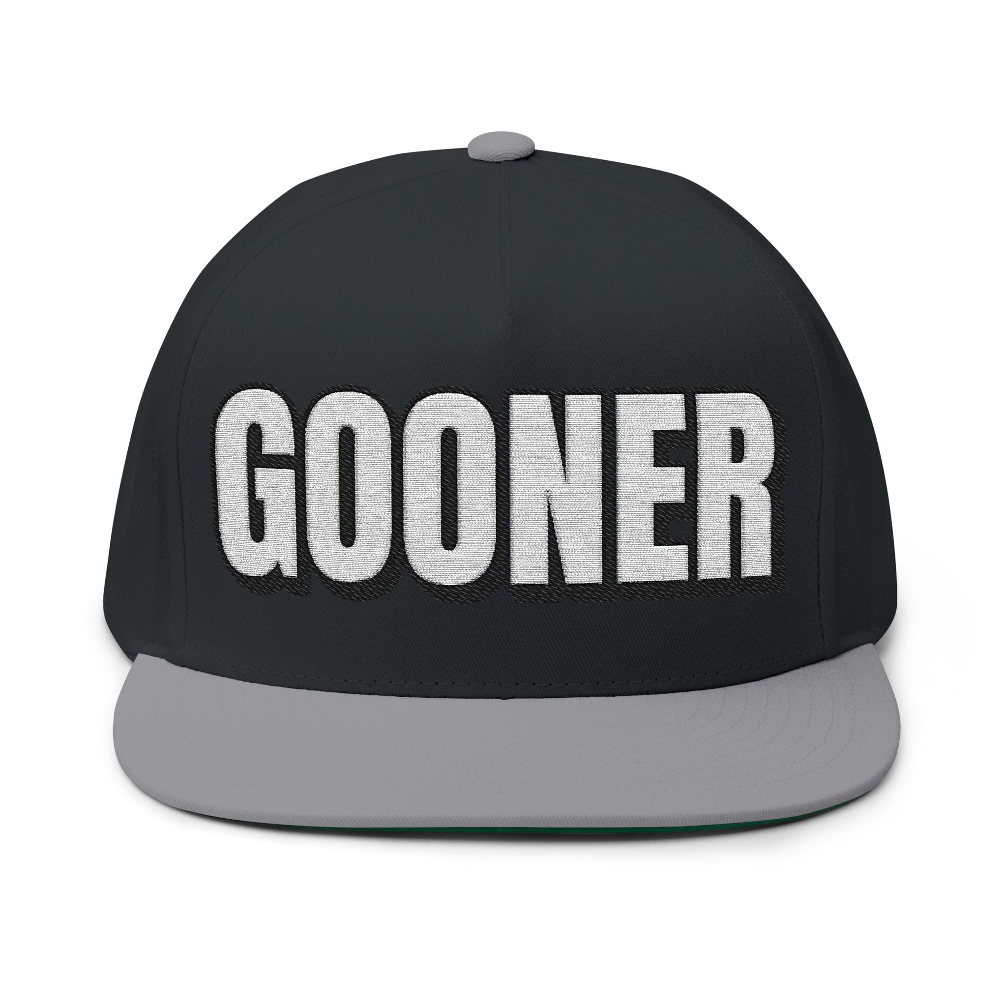 INTO: GOONER Embroidered Flat Bill Cap – Kink Hat for Gooners, Edge Zombies & Mind-Melting Masturbation Addicts