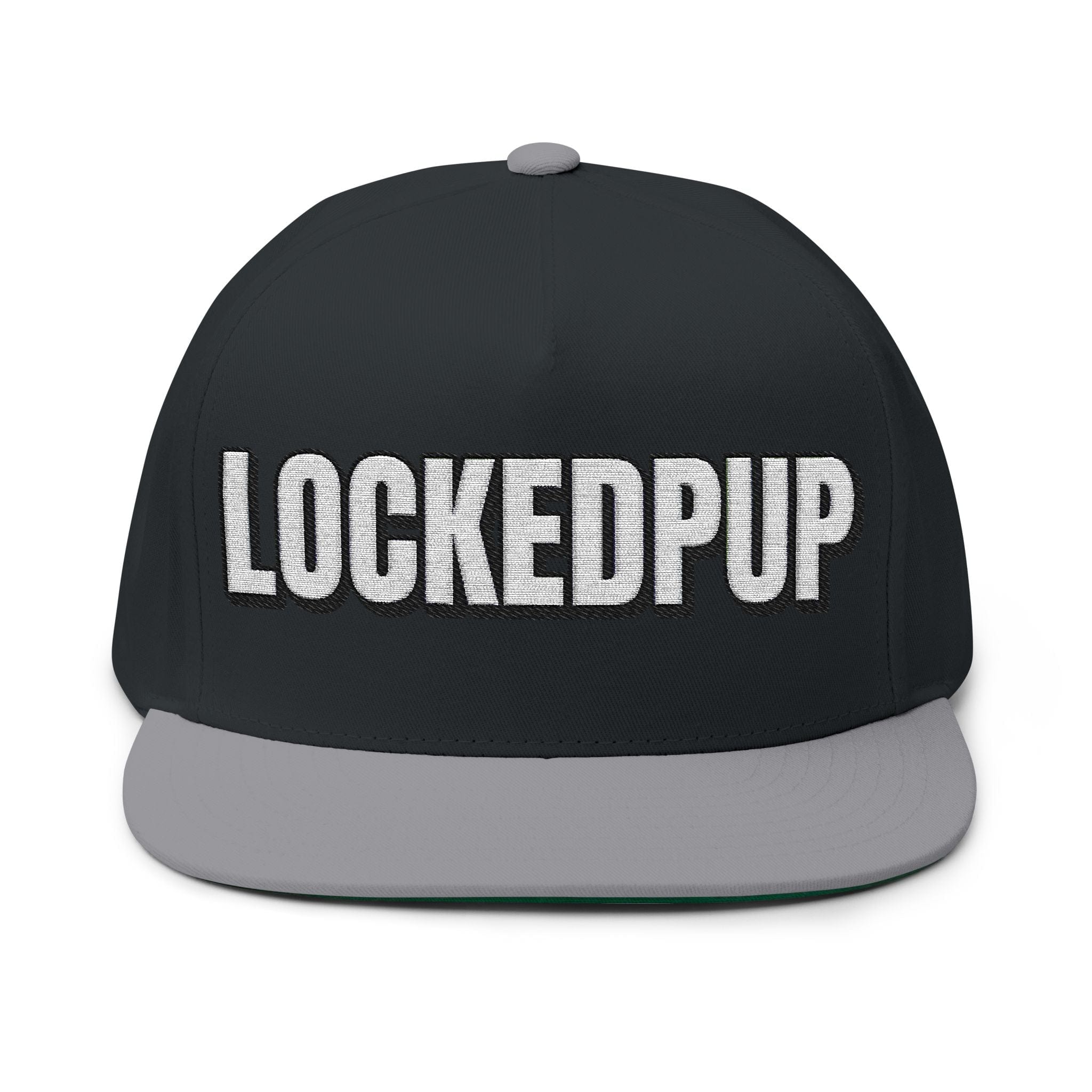 INTO: LOCKEDPUP Embroidered Flat Bill Cap – Kink Hat for Chaste Pups, Obedient Subs & Playful Power Exchange