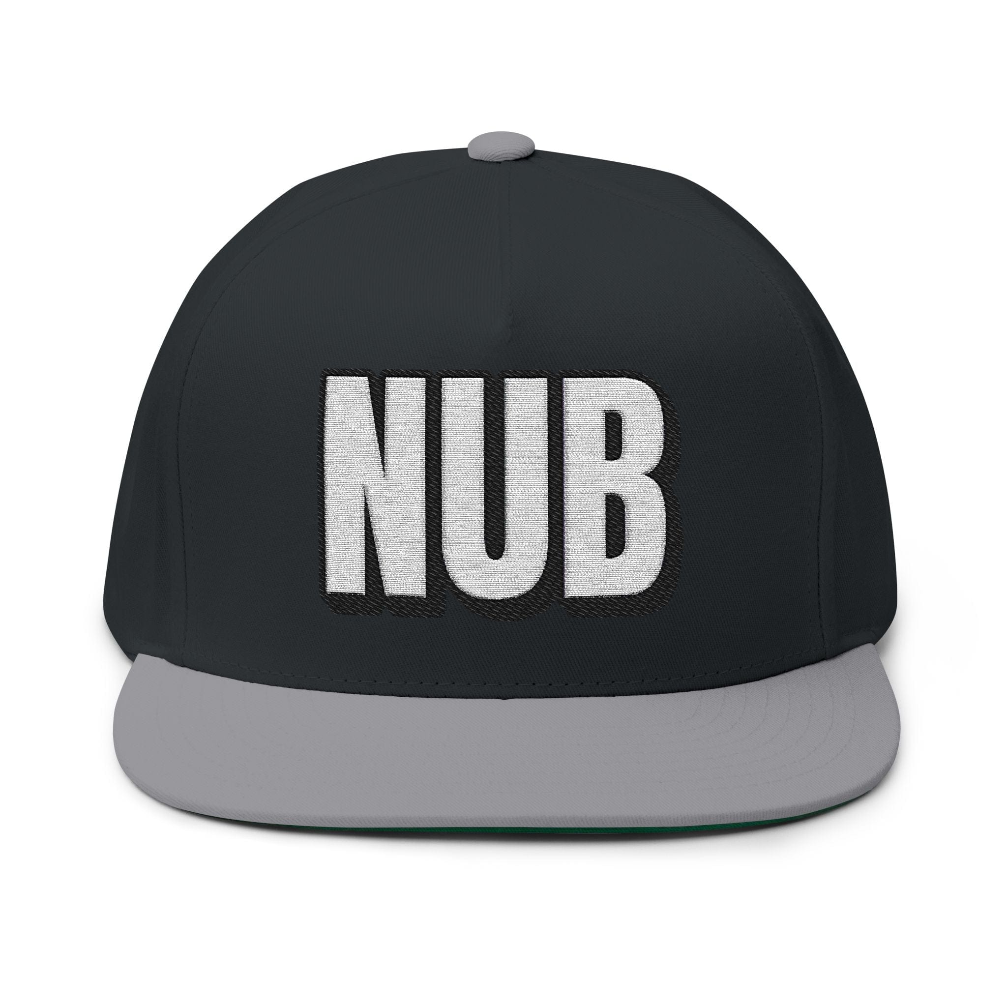 INTO: NUB Embroidered Flat Bill Cap – Kink Hat for Chastity Subs, Shrinked D*s, & Total Denial Devotees