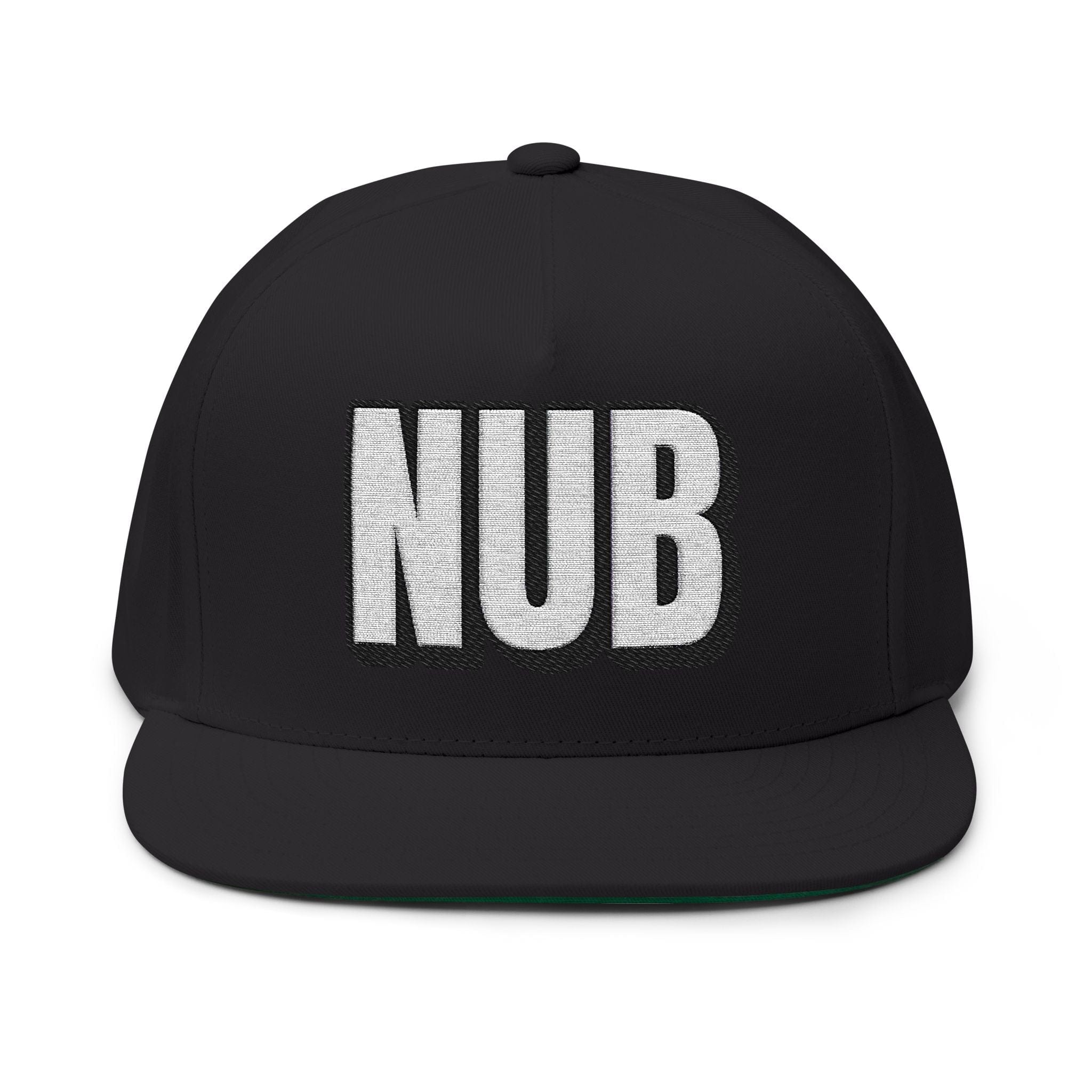 INTO: NUB Embroidered Flat Bill Cap – Kink Hat for Chastity Subs, Shrinked D*s, & Total Denial Devotees