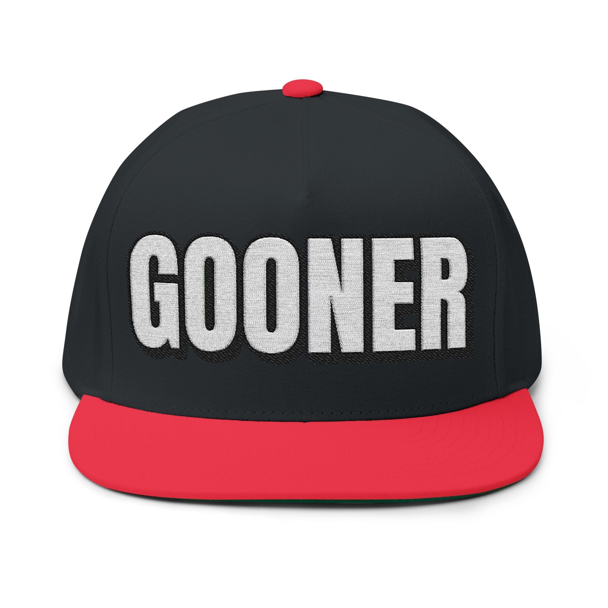 INTO: GOONER Embroidered Flat Bill Cap – Kink Hat for Gooners, Edge Zombies & Mind-Melting Masturbation Addicts