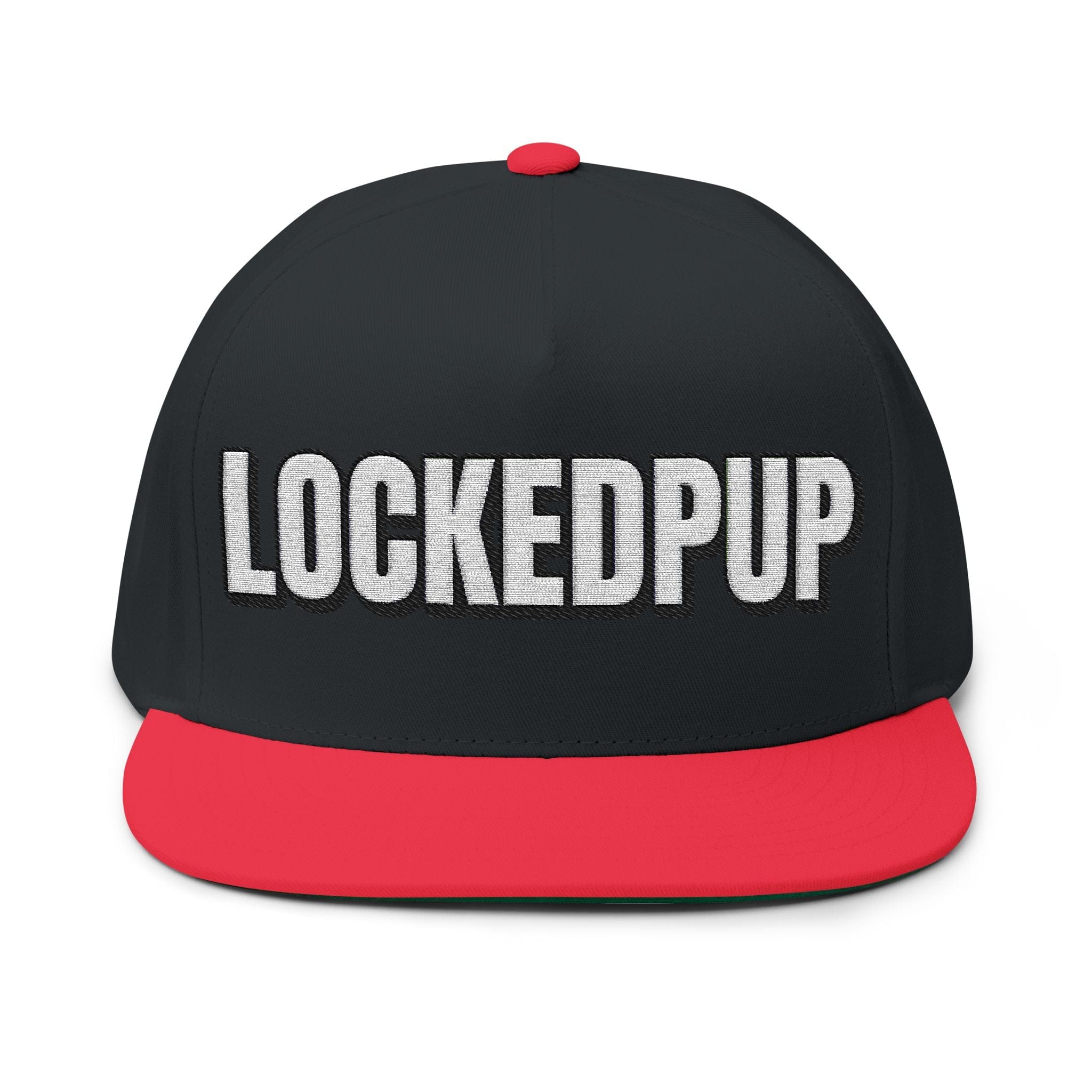 INTO: LOCKEDPUP Embroidered Flat Bill Cap – Kink Hat for Chaste Pups, Obedient Subs & Playful Power Exchange
