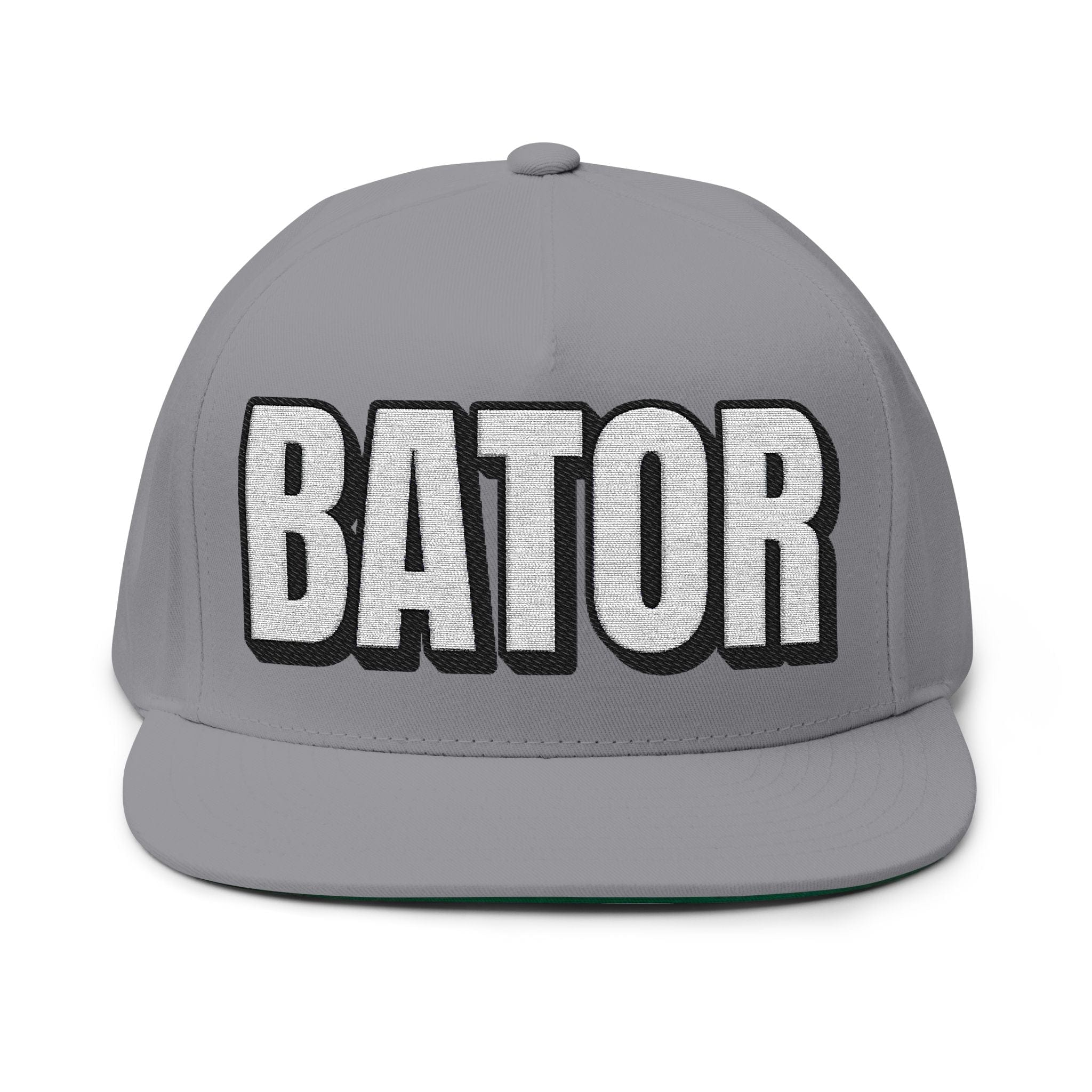 INTO: BATOR Embroidered Flat Bill Cap – Kink Hat for Edgers, Strokers & Masturbation Enthusiasts