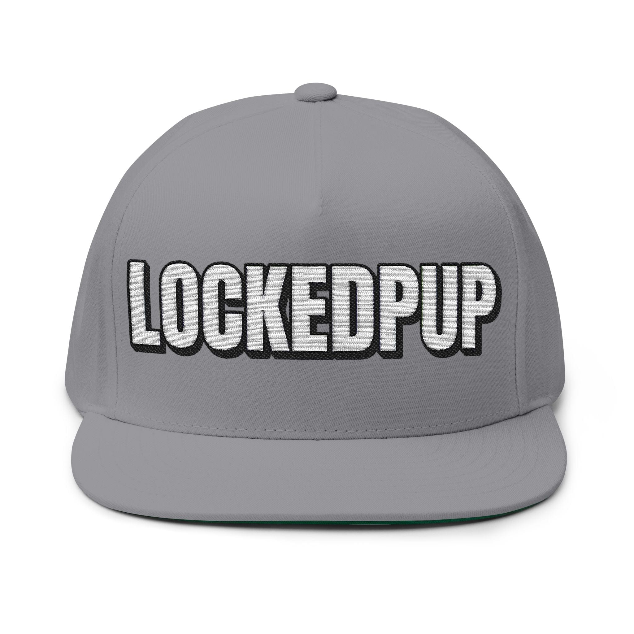 INTO: LOCKEDPUP Embroidered Flat Bill Cap – Kink Hat for Chaste Pups, Obedient Subs & Playful Power Exchange