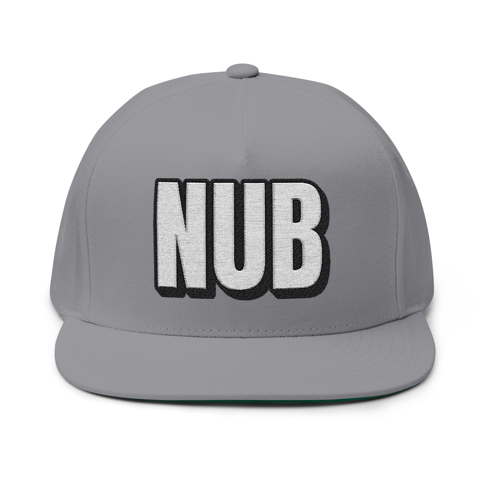 INTO: NUB Embroidered Flat Bill Cap – Kink Hat for Chastity Subs, Shrinked D*s, & Total Denial Devotees