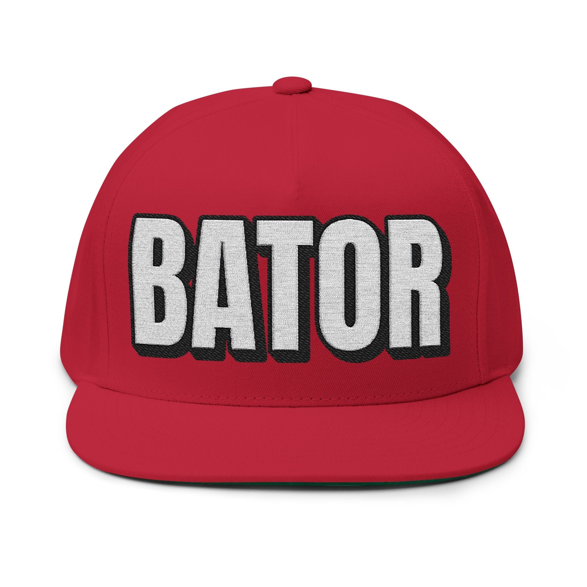 INTO: BATOR Embroidered Flat Bill Cap – Kink Hat for Edgers, Strokers & Masturbation Enthusiasts