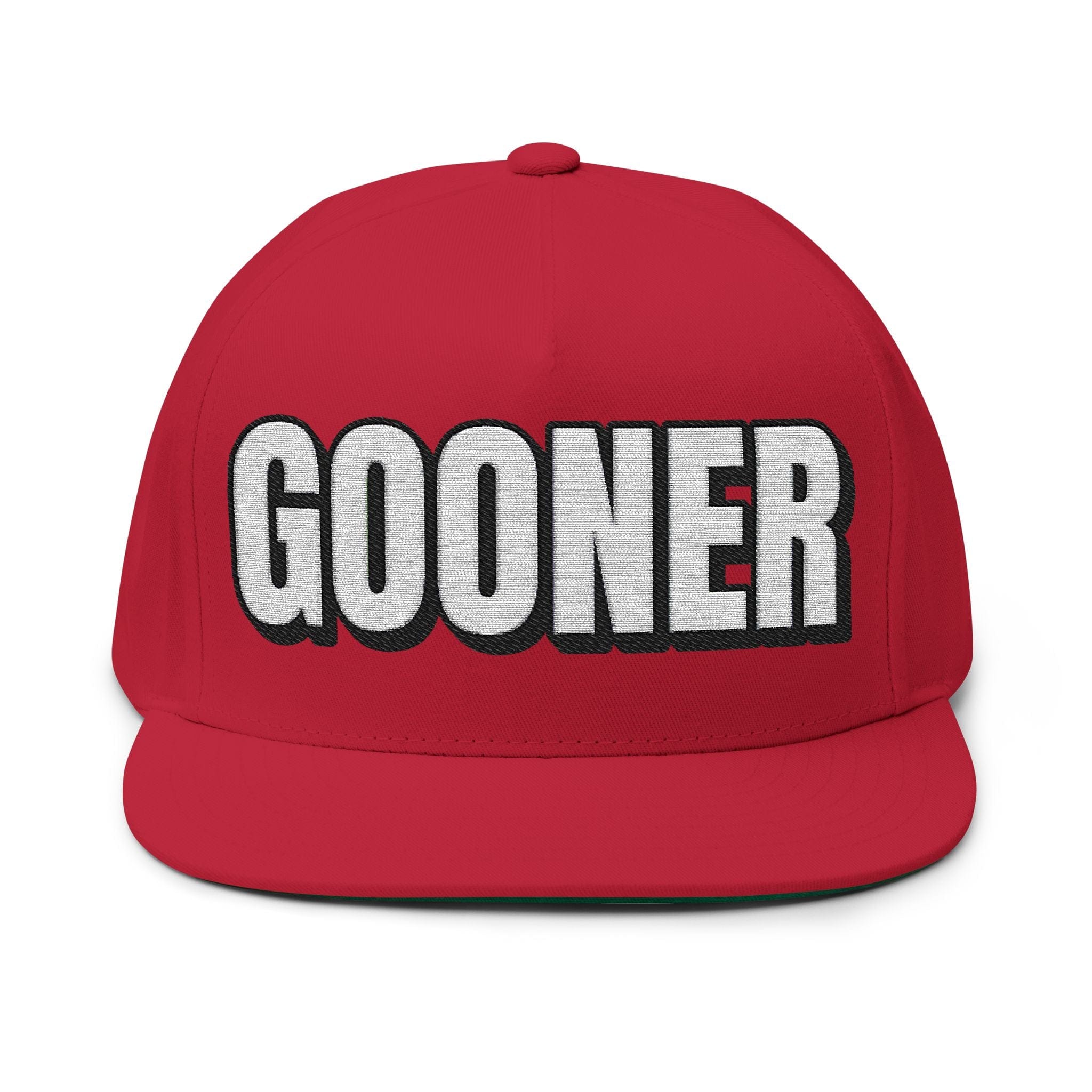 INTO: GOONER Embroidered Flat Bill Cap – Kink Hat for Gooners, Edge Zombies & Mind-Melting Masturbation Addicts