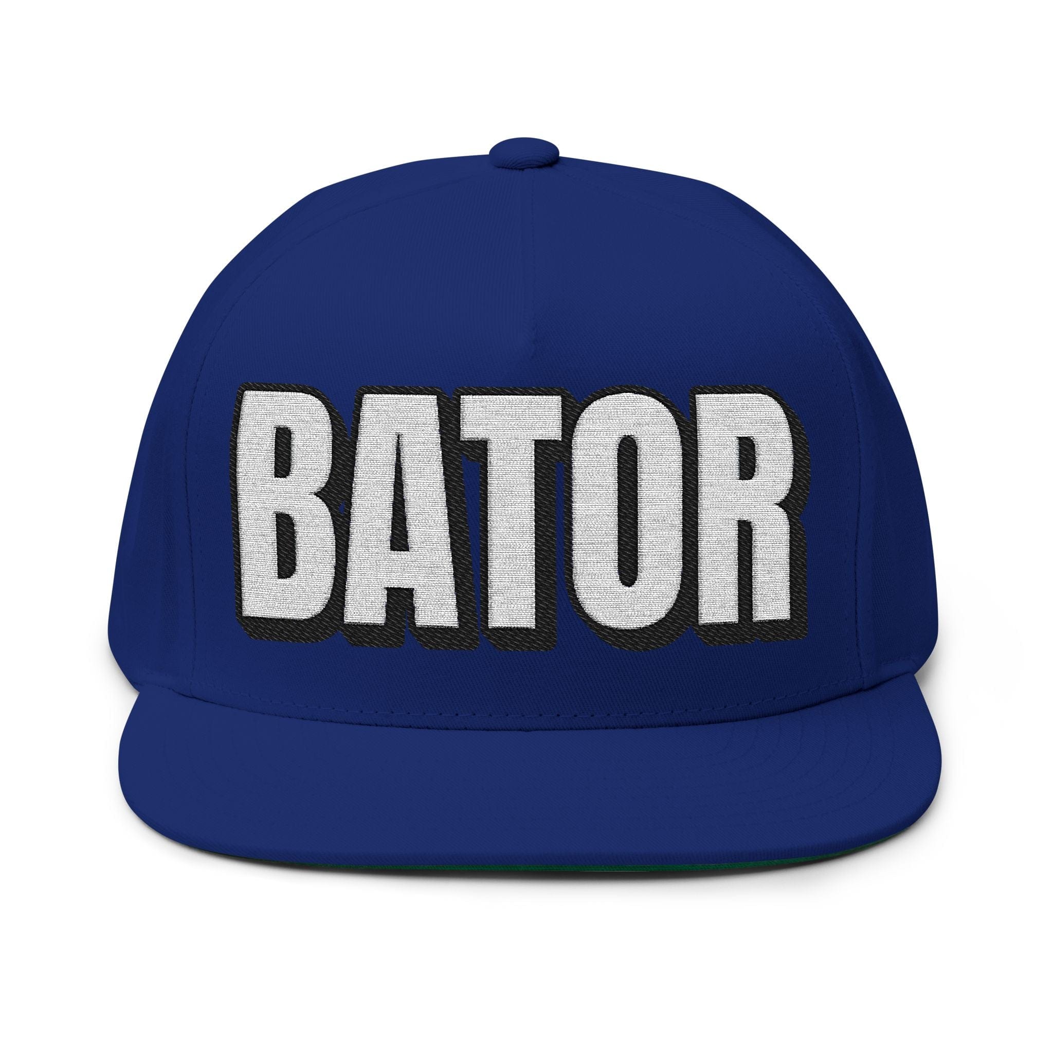 INTO: BATOR Embroidered Flat Bill Cap – Kink Hat for Edgers, Strokers & Masturbation Enthusiasts