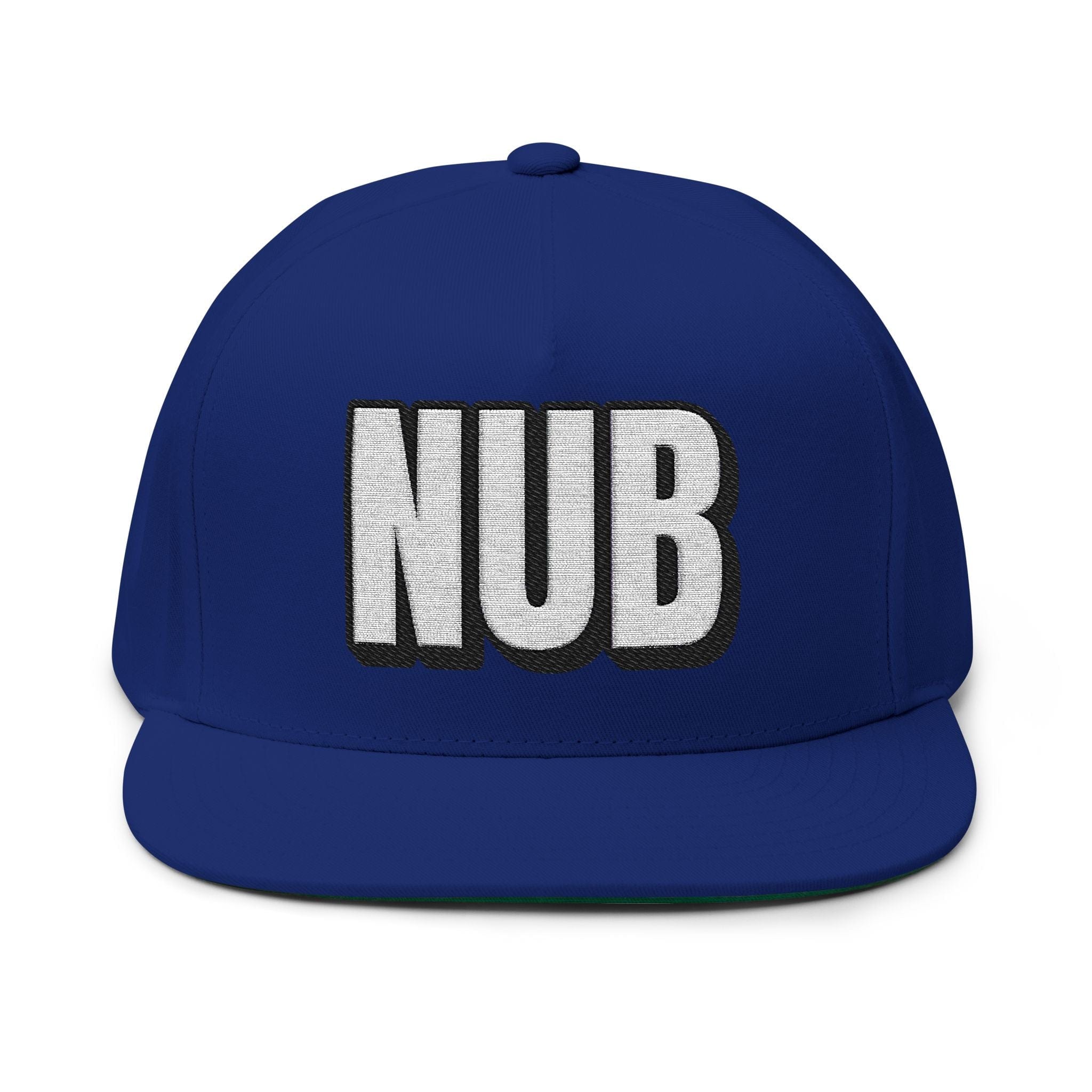INTO: NUB Embroidered Flat Bill Cap – Kink Hat for Chastity Subs, Shrinked D*s, & Total Denial Devotees
