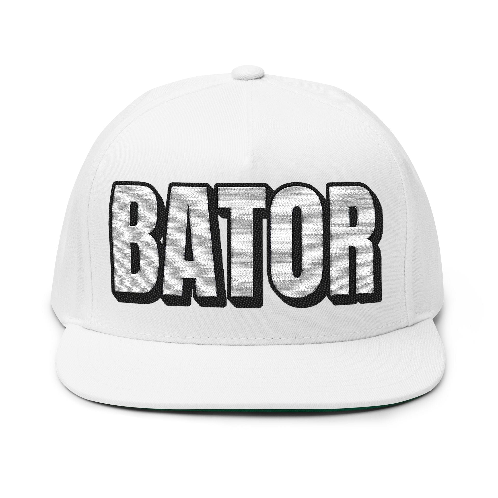 INTO: BATOR Embroidered Flat Bill Cap – Kink Hat for Edgers, Strokers & Masturbation Enthusiasts
